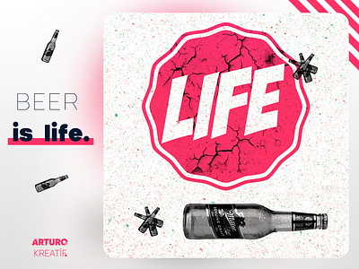 beer is life... // what is beer? artdirection artdirector design illustraiton illustration logo photoshop sequence