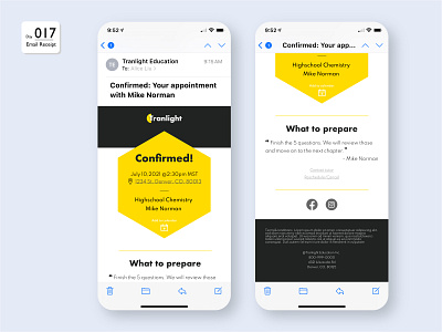 Daily UI 017 - Email Receipt Mobile