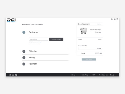 RCI Checkout branding checkout page design e commerce responsive design ui design ux design