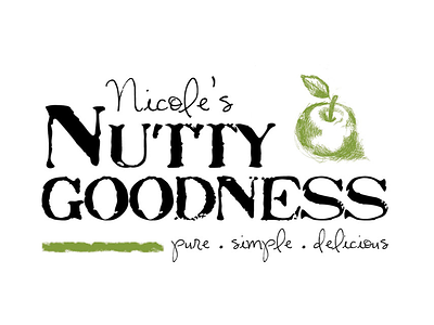 Nicole's Nutty Goodness branding logo typography