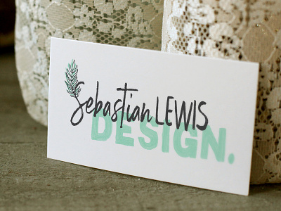 Sebastian Lewis Design branding business card design agency logo typography