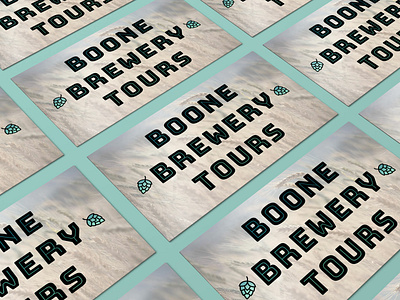 Boone Brewery Tours Business Card branding business card logo typography