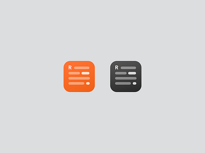 Reader Icon app clean design icon minimal mobile news reader