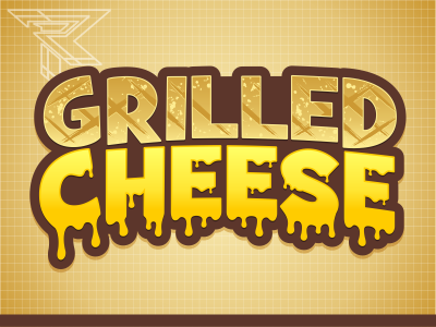 Grilled Cheese cartoon logo rockdoodle vector web