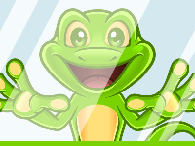 Frog Mascot Dribble cartoon logo rockdoodle vector web