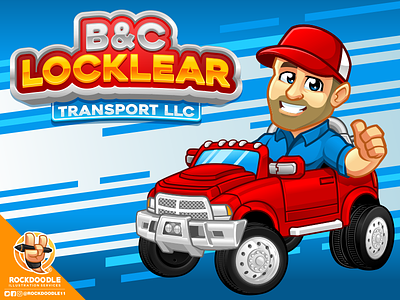 B&C Locklear bestvector caricature cartoon cartoonlogo character illustration logo mascot portfolio rockdoodle vector