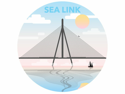 Bandra worli Sealink badgedesign bandra design illustration