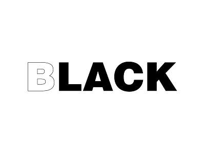 B lacks the black black black and white blackletter icon logo typography