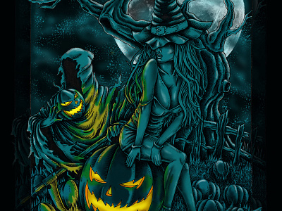 Helloween art illustration design helloween illustration