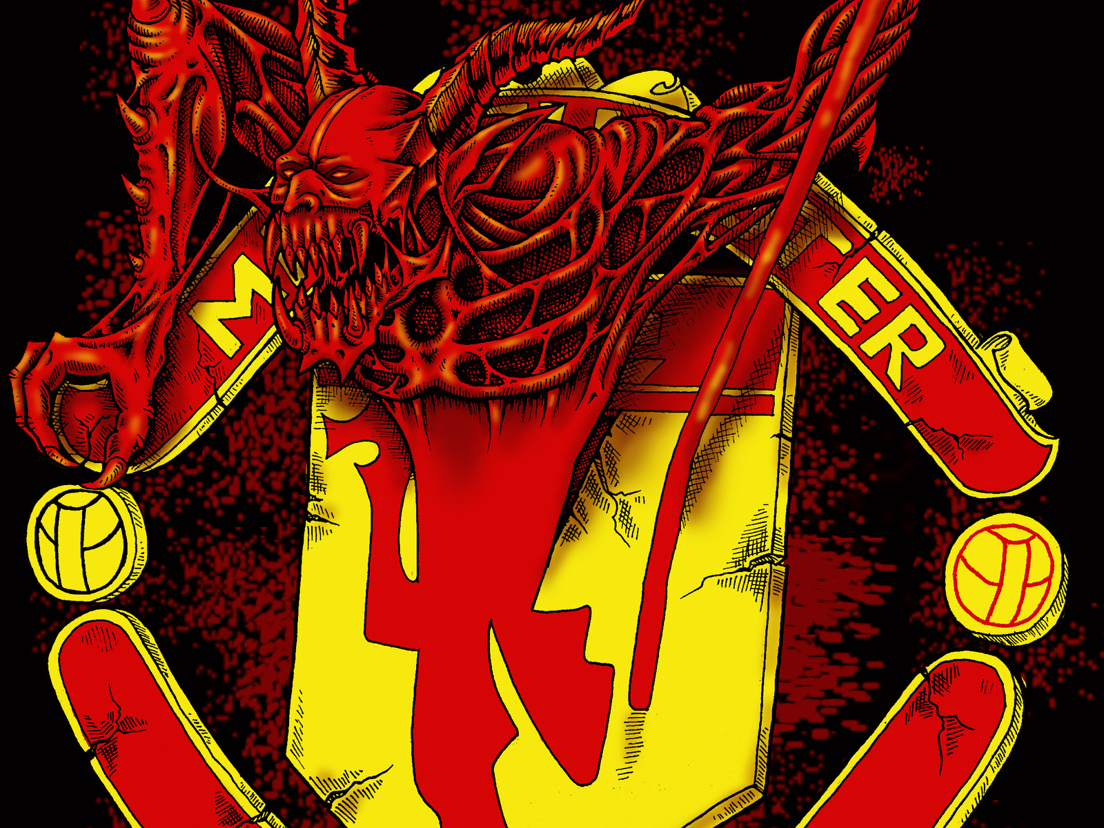 The reds devils by satrio prakoso on dribbble