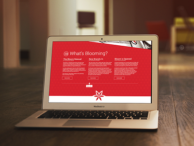 What's Blooming? corporate elegant parallax red scrolling slick ui website