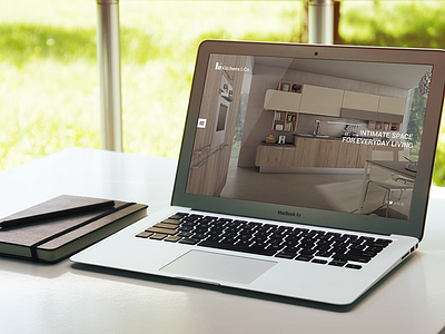 Kitchens & Co. Website Home Page Concept fullscreen image kitchens menu website