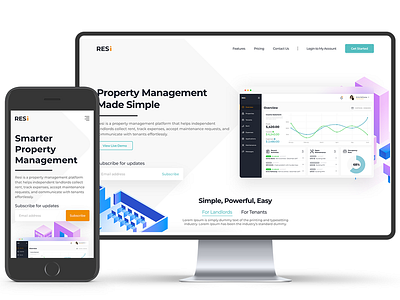 Resi Landing Page Design