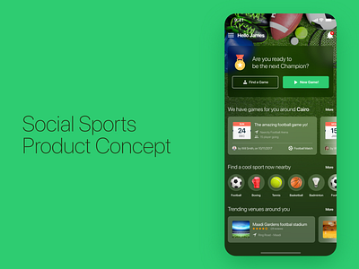 Social Sports Events App Concept Design app basketball boxing calendar clean concept event app events football home minimal notifications schedule simple sports tracking ui