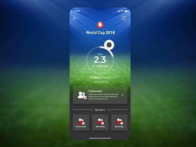 Vodafone Egypt World Cup 18 Commercial Proposition app clean commercial concept consumption create football football app landing minimal simple sports team teleco ui worldcup worldcup2018