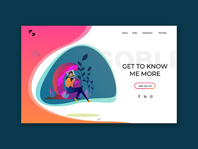 Website Landing Page first gobir graphic design illustration portfolio portfolio website webdesign website