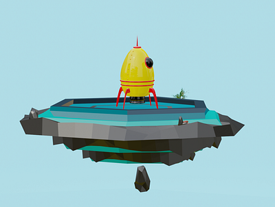 Toy Rocket Launch! 3d 3d animation blender gobir launch rocket