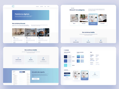 Digital Plateform blue ui branding design graphical user interface interface interface design interfaces minimal minimalist product design product designer ui ui ux ux