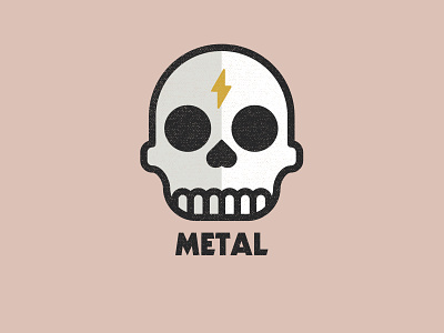 Skull illustration badge brand design draw drawing graphic design heavy metal icon identity illustrate illustration logo music punk skull