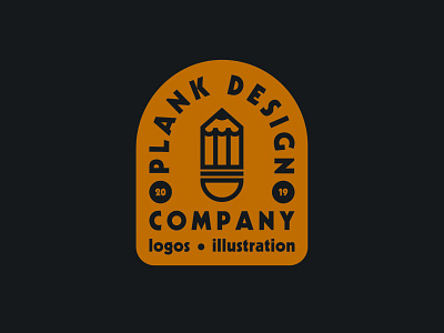 Plank Design Company badge badge brand branding design draw drawing flat design graphic design graphic designer identity illustrate illustration logo vector