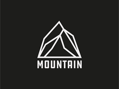 Minimal Mountain logo adventure badge brand climb design draw drawing explore graphic design hike icon identity illustrate llustration logo mountain outdoors