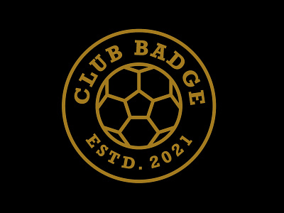 Logo for Club Badge badge brand design draw drawing football graphic design identity illustrate illustration logo pin badges