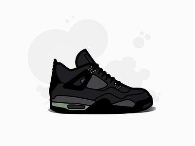 Jordan 4 brand custom design draw drawing graphic design illustrate illustration jordan logo nike sneakers