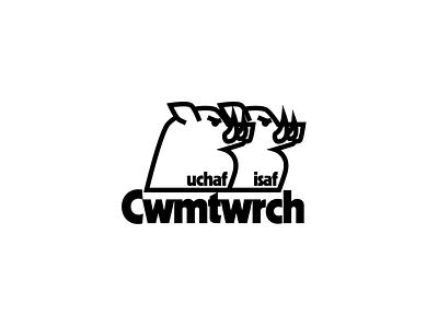 Logo badge black and white boar brand cwmtwrch design draw drawing graphic design identity illustrate illustration logo swansea swansea valley wales
