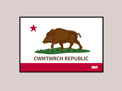 Cwmtwrch Republic - TMPL Clothing Co. badge brand clothing design graphic design identity logo skate skateboarding streetwear tmpl clothing co.