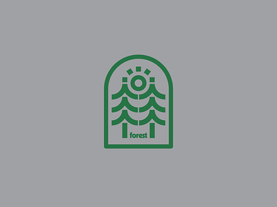Forest logo 🌲🌲🌲 badge brand design draw drawing forest graphic design hiking icon identity illustrate illustration logo outdoor trees walking woods