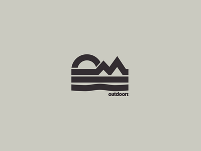 Quick outdoors logo ⛰ badge brand design draw drawing graphic design hike icon identity illustrate illustration logo mountains outdoors