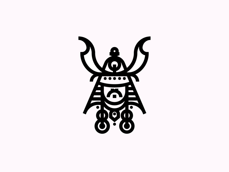 Samurai logo by TMPL DESIGN COMPANY on Dribbble