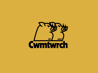 Cwmtwrch badge brand design draw drawing graphic design identity illustrate illustration logo