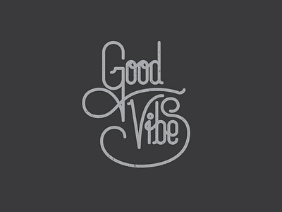 Good vibes lettering