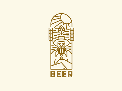 Beer logo ale badge beer brand craft ale craft beer design draw drawing graphic design icon identity illustrate illustration ipa logo