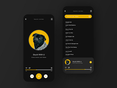 Music Player App Design app design application design design app media player mobile app mobile app design music music player music player app ui ui ux