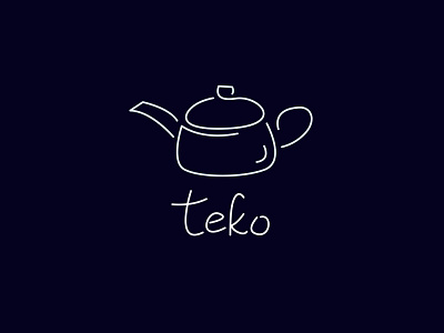 Teko Logo branding design icon illustration logo outline shop simple logo store teko vector