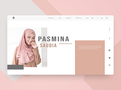 landing page for Hijab Shop