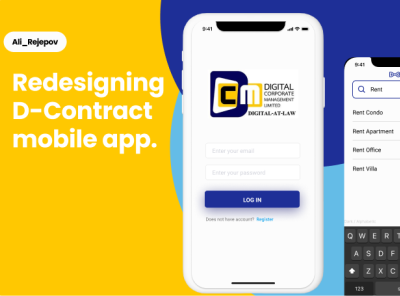 Government Rent Registration Mobile App app branding clean design graphic design icon logo minimal mobile type typography ui ux web website
