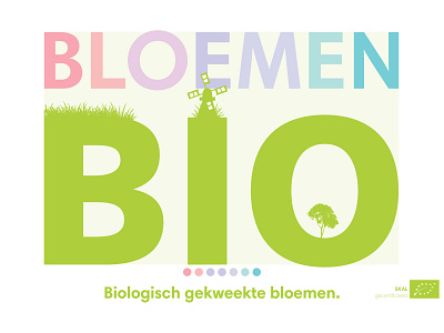 Logo for a local flower company located in the Netherlands. graphic design illustrator logo poster