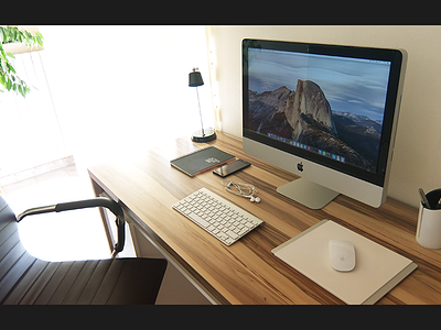My Workspace apple design inspiration minimal work workspace