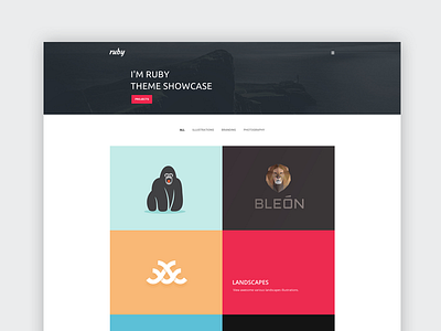 Portfolio and Blog black blog clean portfolio premium red simple theme white wordpress