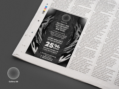 Newspaper Advert black and white branding brochure design corporate branding corporate identity design graphic design identity branding logo design magazine magazine ad newspaper newspaper ad