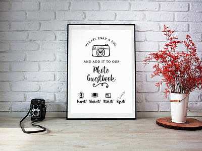 Photo Guest Book Poster