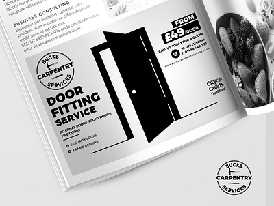 Black And White Advert branding brochure design corporate branding corporate identity design flyer design graphic design identity branding magazine ad newspaper