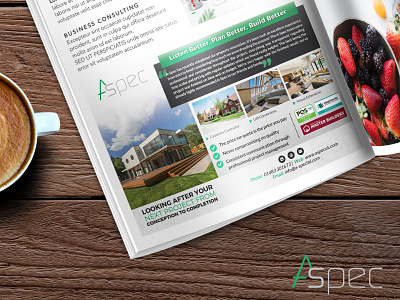 Magazine Advert advert advertisement brochure design corporate branding design flyer design graphic design magazine