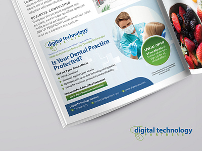 Dental Magazine Advert advert branding brochure design dental dentist design graphic design magazine magazine ad