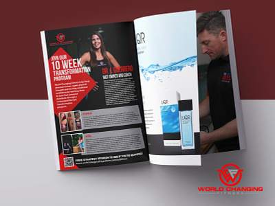 Fitness Magazine Advert advert brochure design design fitness flyer design graphic design gym magazine ad