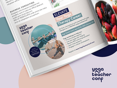 Yoga/Wellness Advert - Half Page advert advert brochure design design flyer design graphic design magazine wellness yoga