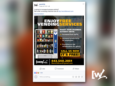 Vending Machine Advert - Social Media Flyer advert brochure design design facebook flyer flyer design graphic design instagram twitter vending machine